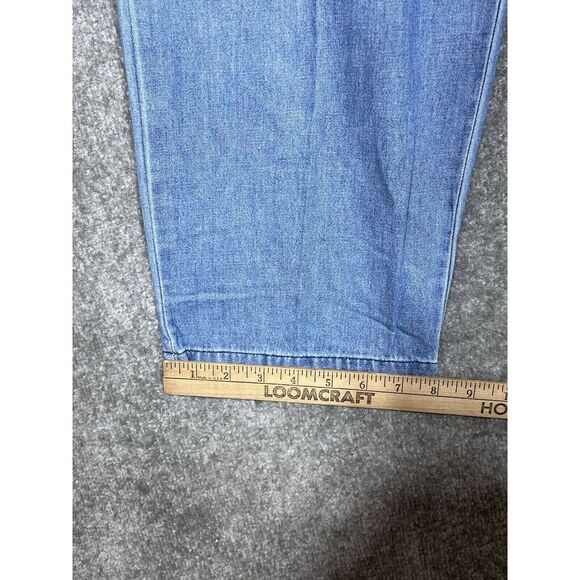 Vintage Orvis Elastic Waist Jeans Womens Size Large Blue Cotton Pockets Pull On - Picture 7 of 7